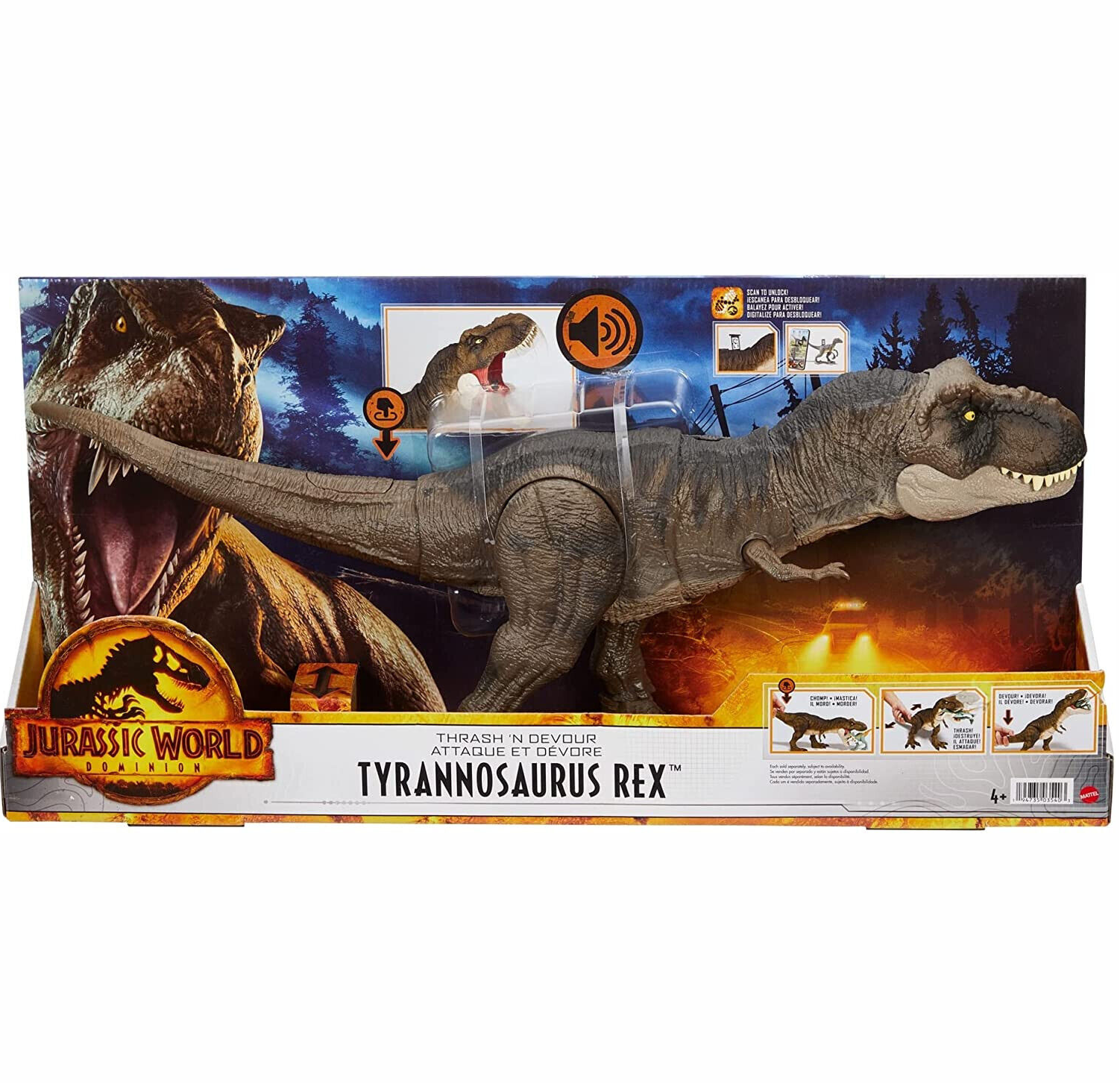 Фигурка Jurassic World Tyrannosaurus Rex HDY56 - фото 4