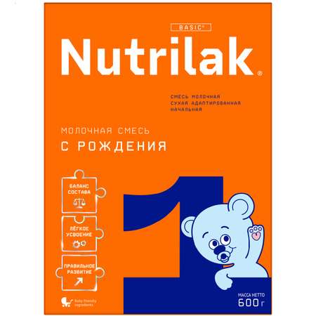 Смесь молочная Nutrilak 1 600г с 0месяцев