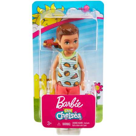 Кукла Barbie Челси Шатен в комбинезоне с пиццей FXG78