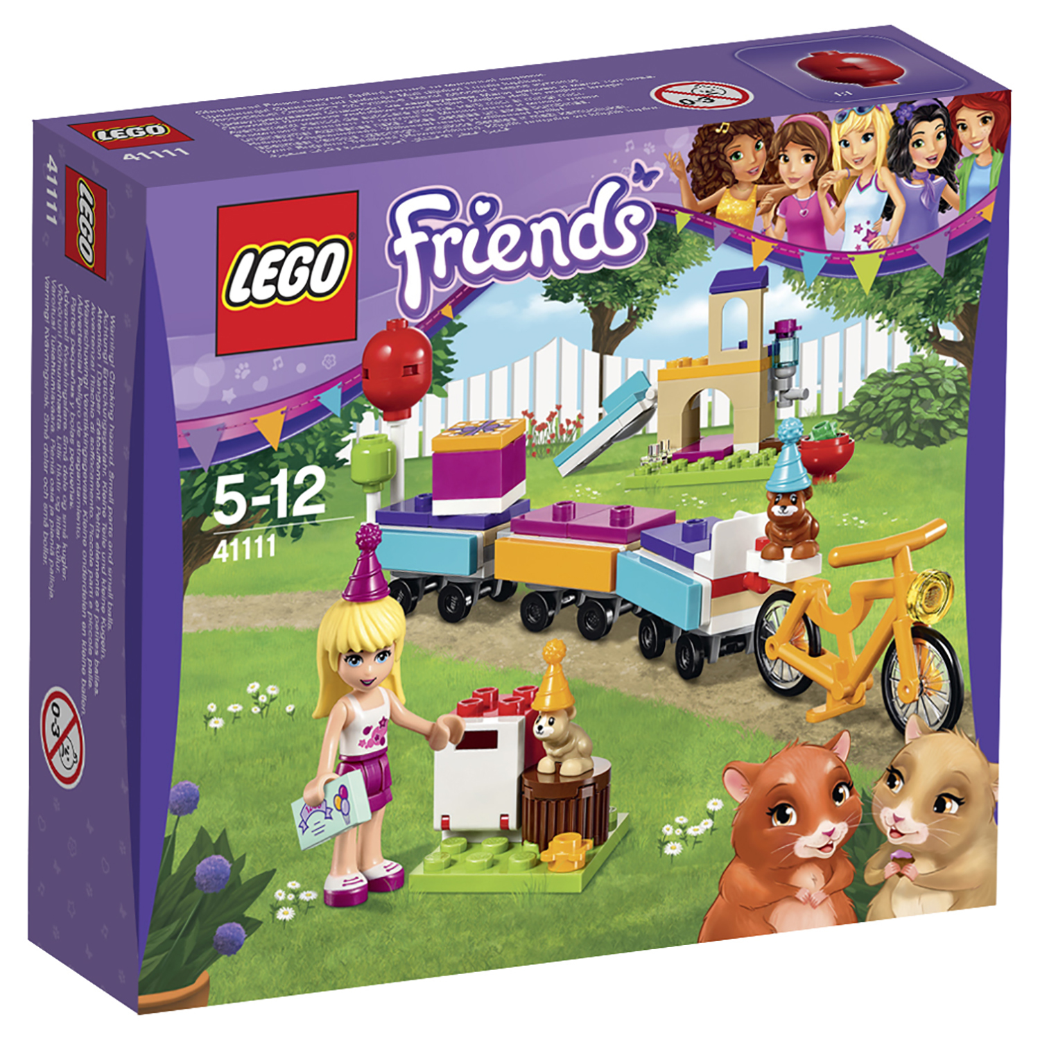 Конструктор LEGO Friends День рождения: велосипед (41111) купить по цене  799 ₽ в интернет-магазине Детский мир