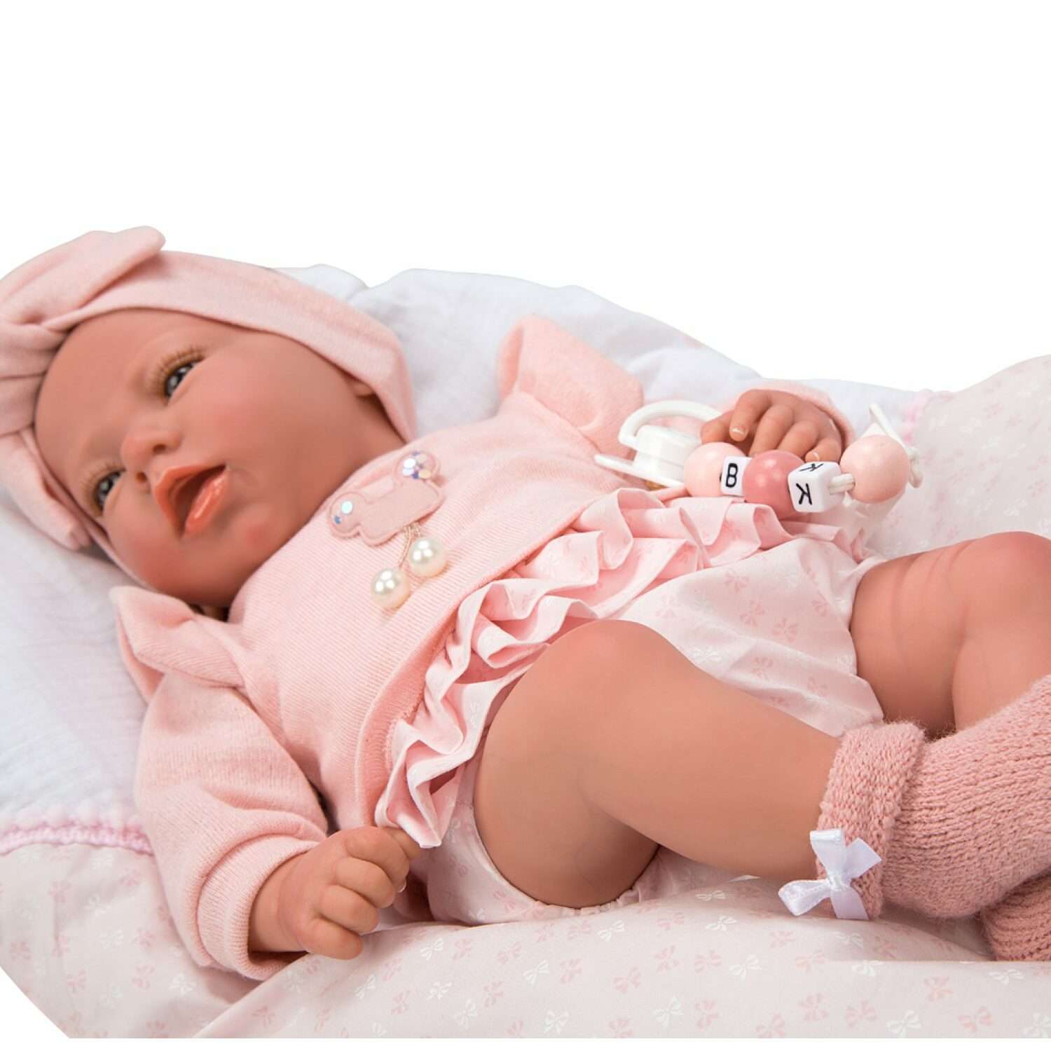 Кукла пупс Arias Reborns Alba реборн новорожденный пупс мягкий 40 см реалистичный с подушкой Т22935 - фото 2