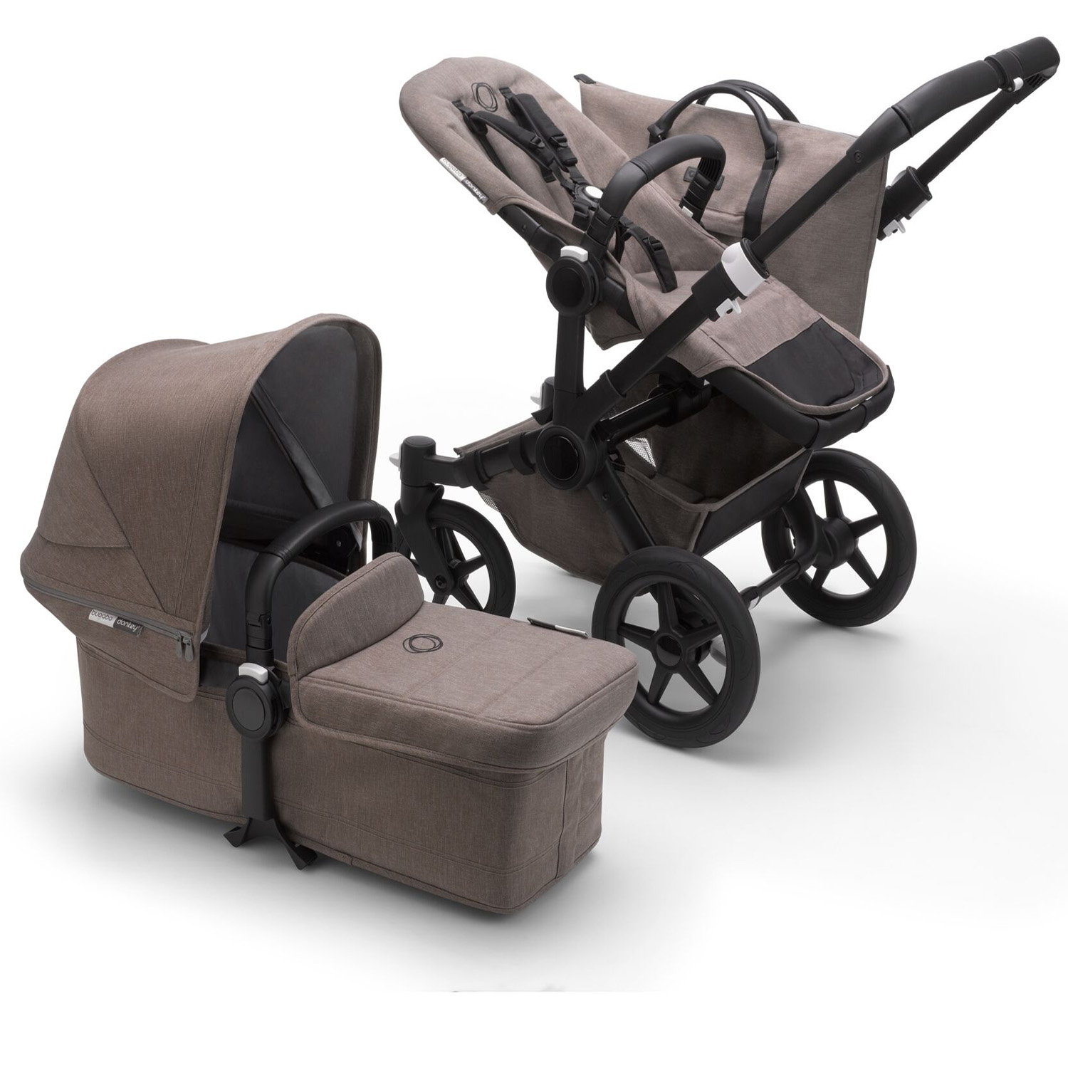 Коляска 2в1 Bugaboo Donkey3 Complete Mineral Black-Taupe 180154AM01 - фото 3