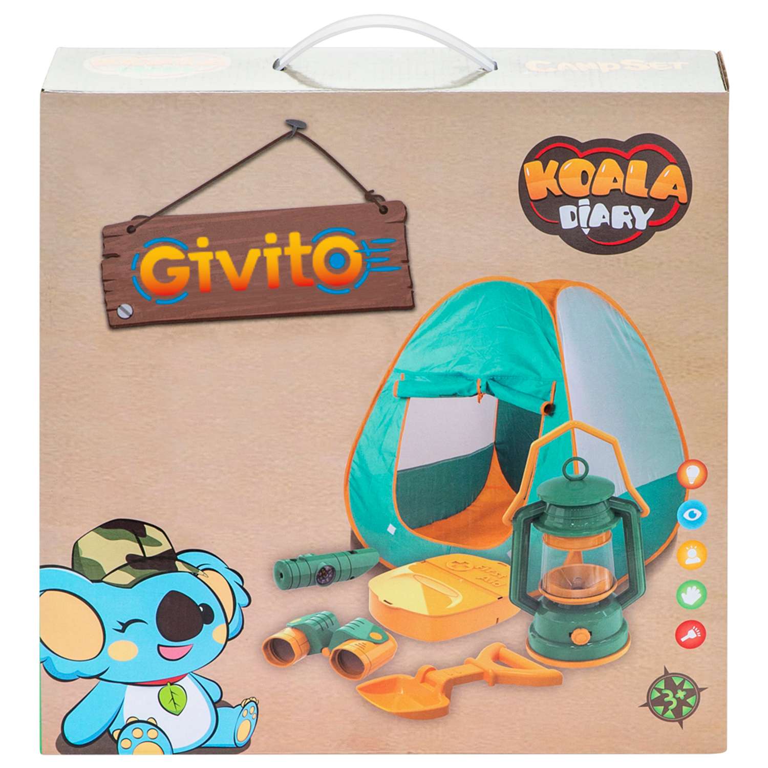 Палатка детская Givito с набором Туриста для пикника 5 предметов - фото 3