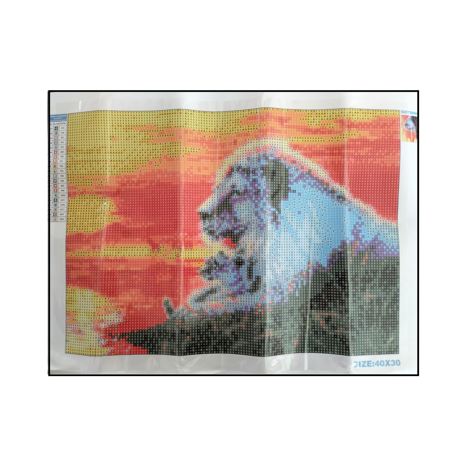 Алмазная мозаика Seichi Лев со львёнком на закате 30х40 см - фото 3