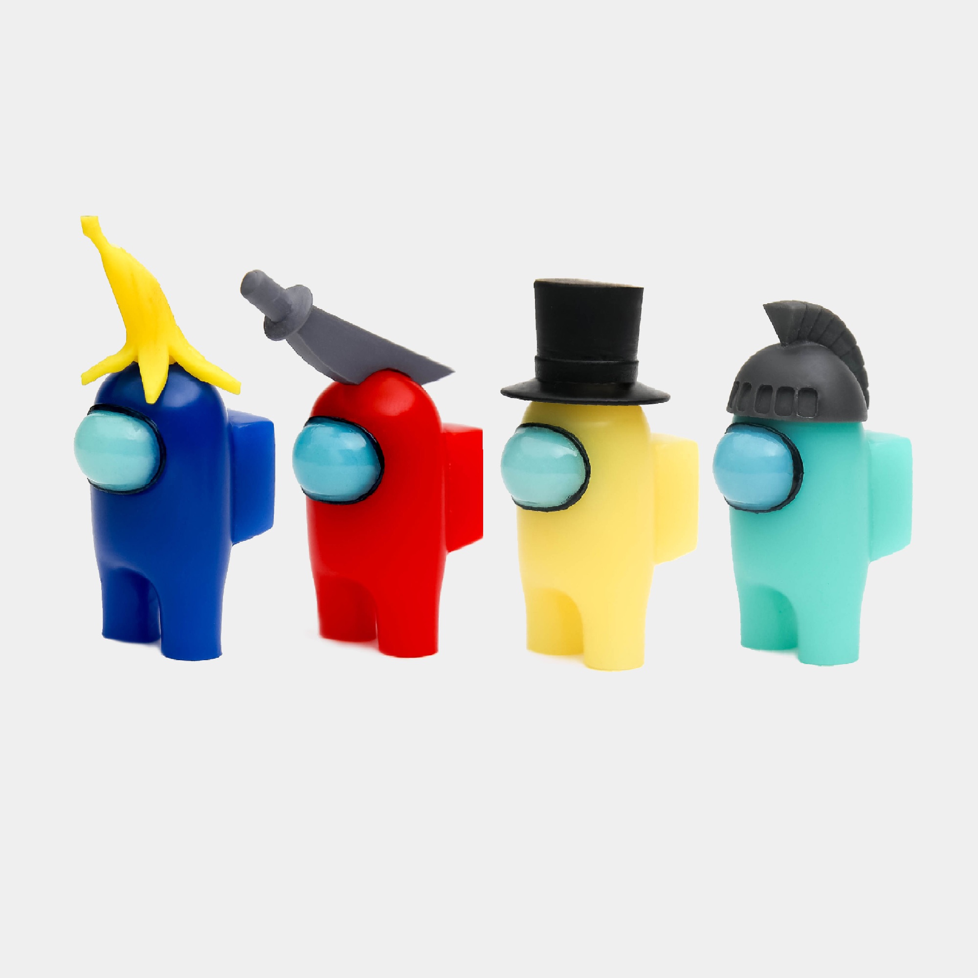 Игровой набор Fanzo Store Миниатюрные коллекционные фигурки-игрушки для детей Among us светящиеся в темноте - фото 4