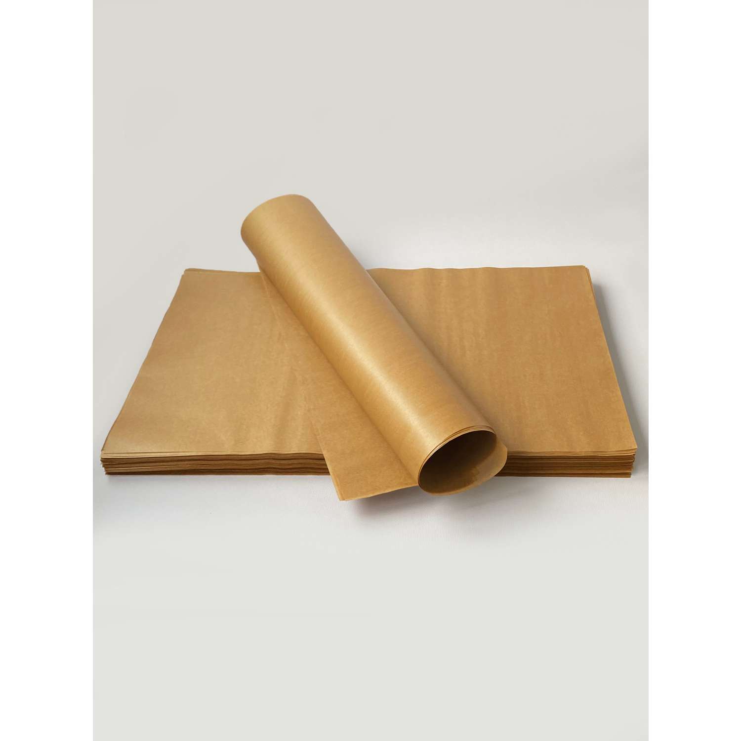 Бумага для выпечки с силиконом Gurmanoff 500 листов 40х60 см 52 мкм 39 гр/м2 коричневая профессиональная - фото 13