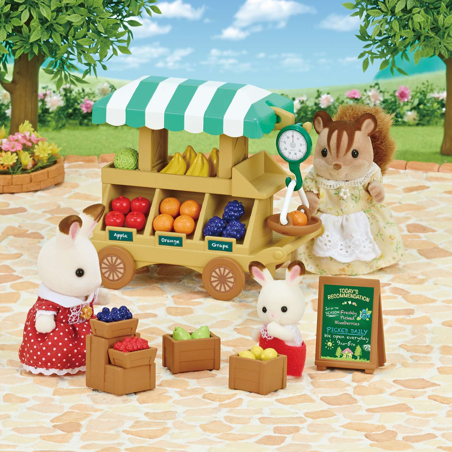 Набор Sylvanian Families "Тележка с фруктами" (5265) - фото 4