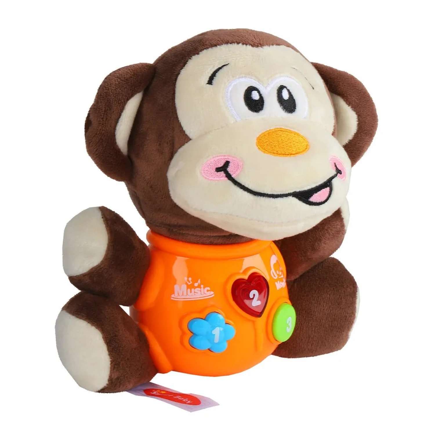 Развивающая игрушка Smart Baby мягкая музыкальная сказки потехи обезьяна JB0334073 - фото 9
