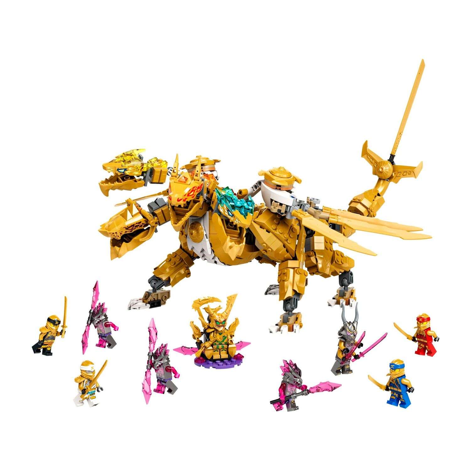 Конструктор LEGO Ninjago Lloyds Golden Ultra Dragon 71774 - фото 2
