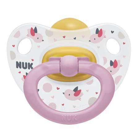 Пустышка Nuk Happy Kids Птички с 6месяцев 10734043