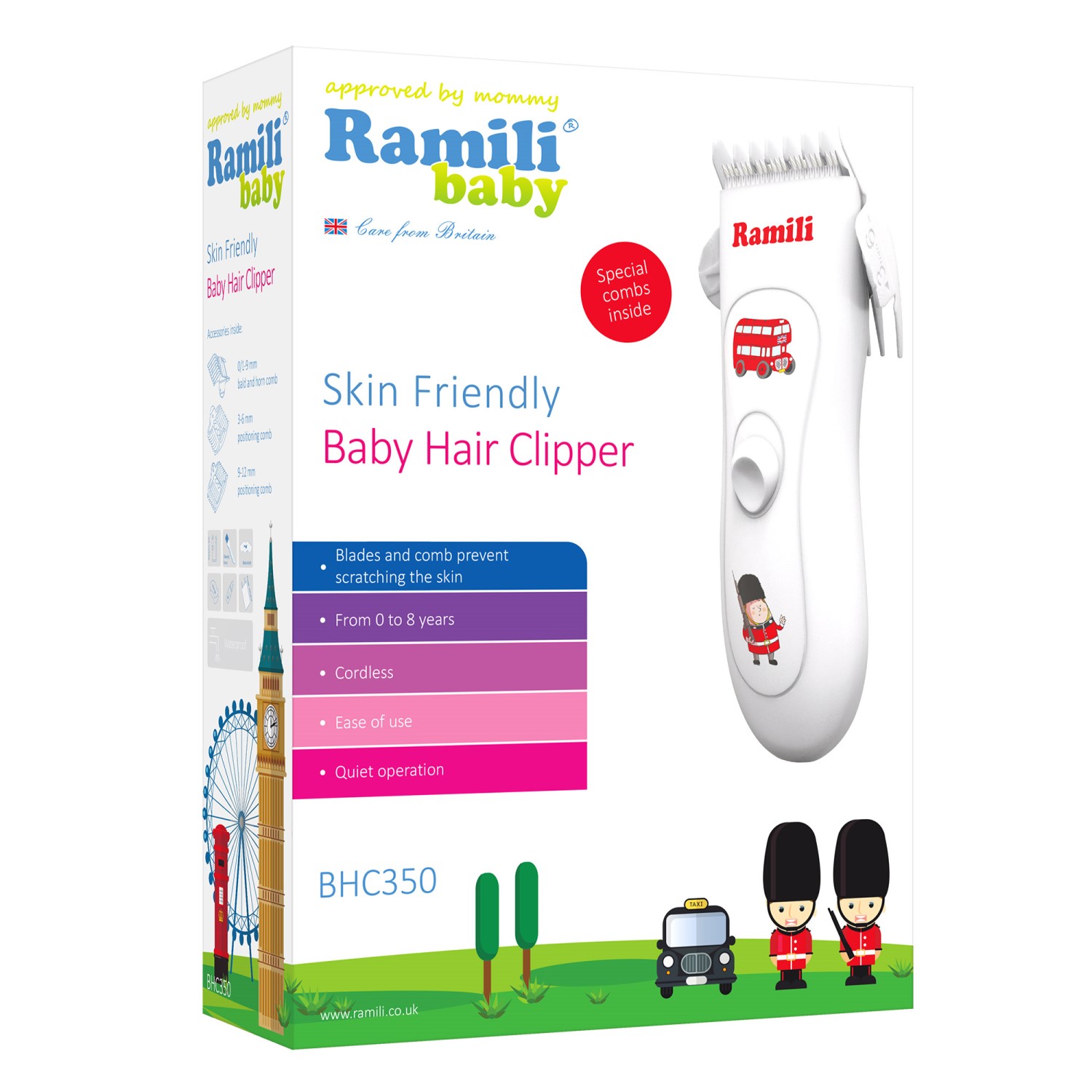 Машинка для стрижки Ramili Baby Hair Clipper BHC350 /тихая стрижка - фото 7