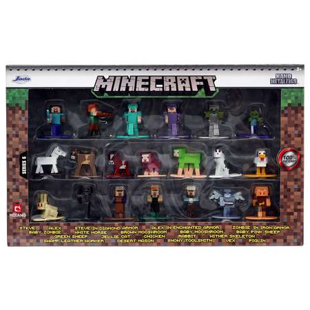 Набор фигурок Jada Minecraft Nano Metalfigs 20шт ТоуR86