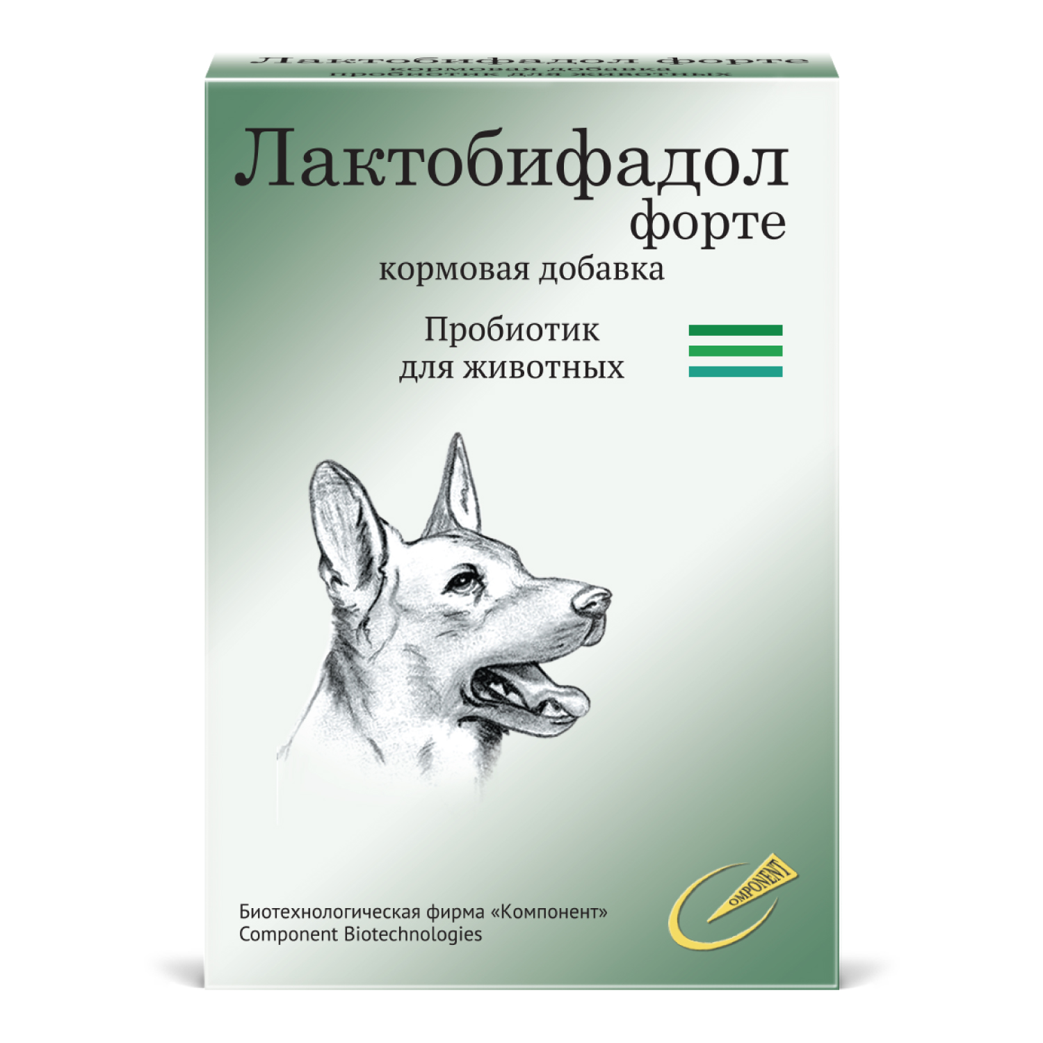 Симбиотик для собак Компонент Лактобифадол Форте порошок 50г купить по цене  237 ₽ с доставкой в Москве и России, отзывы, фото