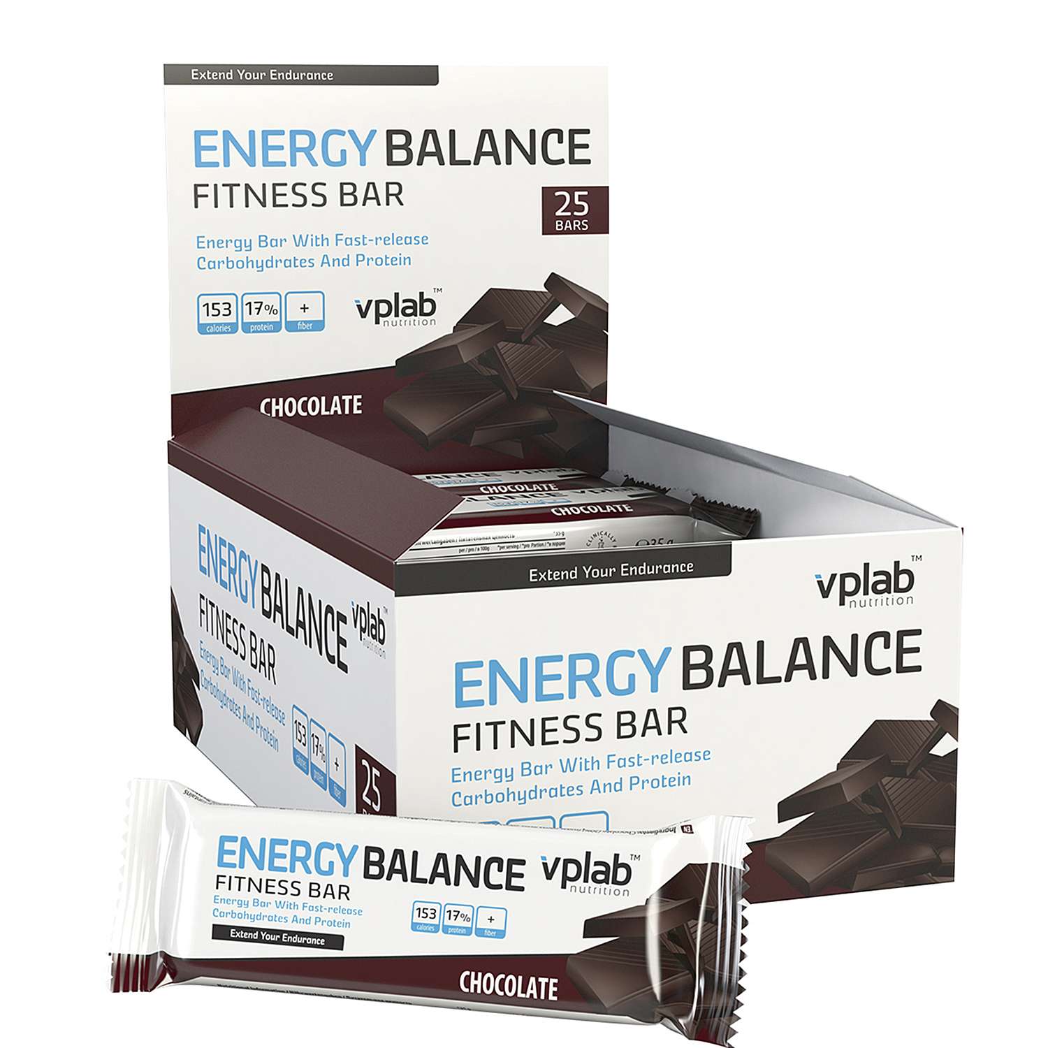 Батончик VPLAB Energy Balance Bar шоколад 35г - фото 2