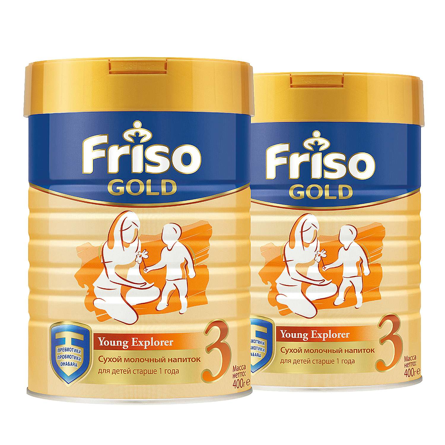 Смесь Friso Голд 3 молочная 2*400г с 12месяцев - фото 1