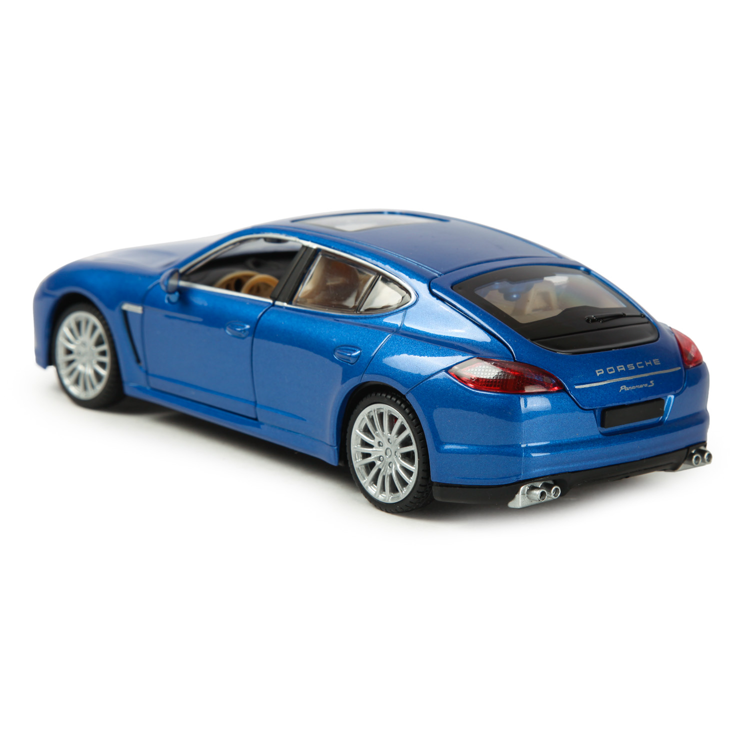 Машинка Mobicaro 1:24 Porsche Panamera S Серебристо-синяя 68245A 68245A - фото 2