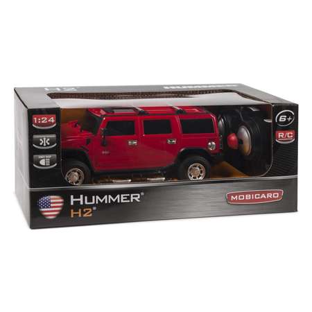 Машинка радиоуправляемая Mobicaro Hummer H2 1:24 Красная