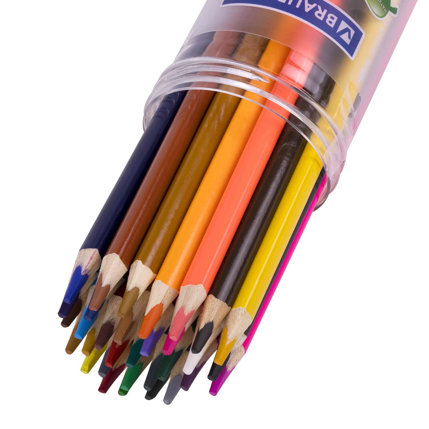 Карандаши цветные Brauberg акварельные для рисования 36 цветов трёхгранные - фото 6