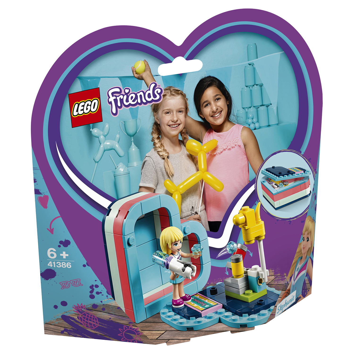 Конструктор LEGO Friends Летняя шкатулка-сердечко для Стефани 41386 купить  по цене 299 ₽ в интернет-магазине Детский мир