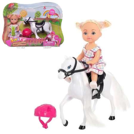 Игровой набор ABTOYS Кукла Defa Sairy и белая лошадка