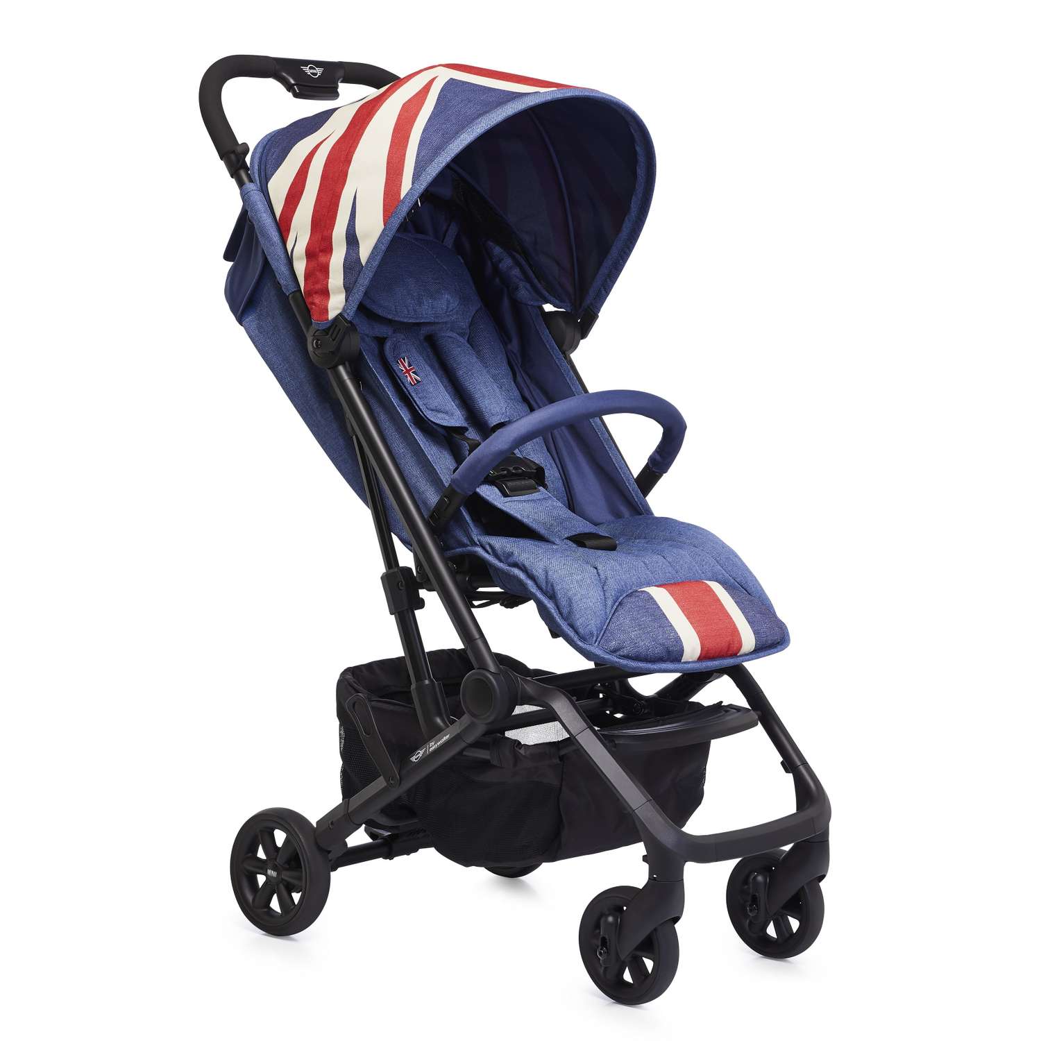 Коляска Easywalker Mini Buggy XS Union Jack Vintage с бампером - фото 1