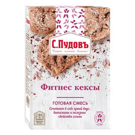 Готовая смесь С.Пудовъ Фитнес кексы 350 г