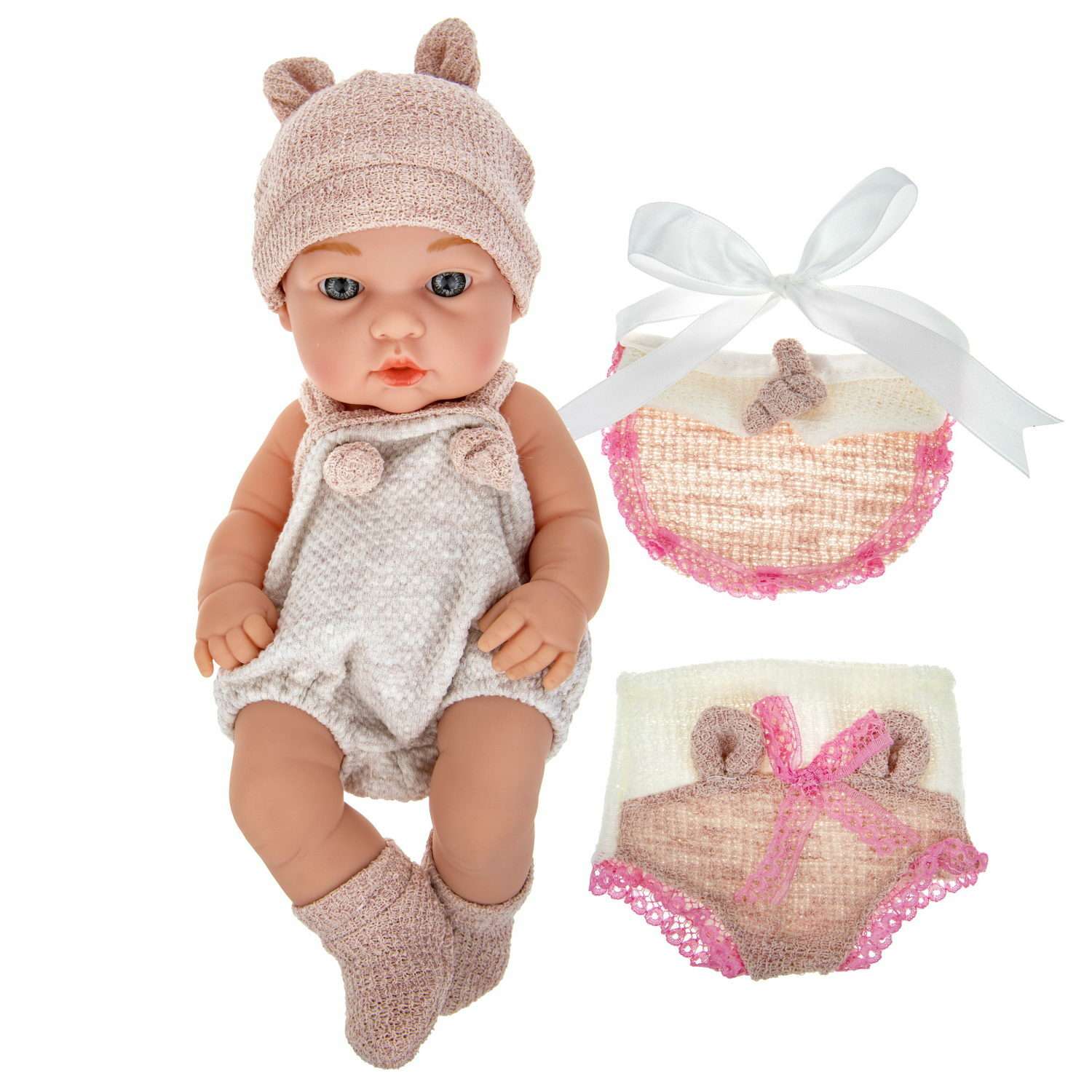 Кукла пупс 1TOY Premium реборн в розовой одежде 30 см Т22494 - фото 2