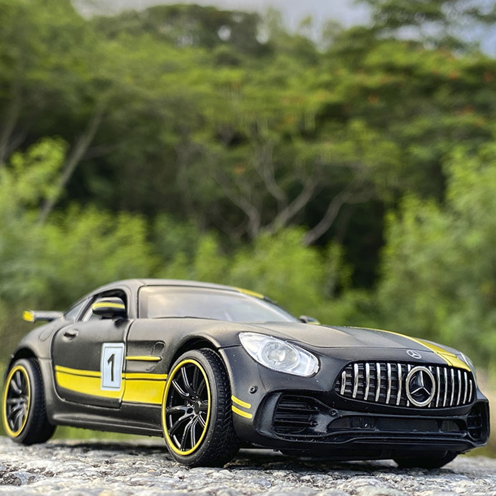 Коллекционная машинка WiMI металлический инерционный черный Mercedes-Benz AMG GT C 147032221 - фото 5