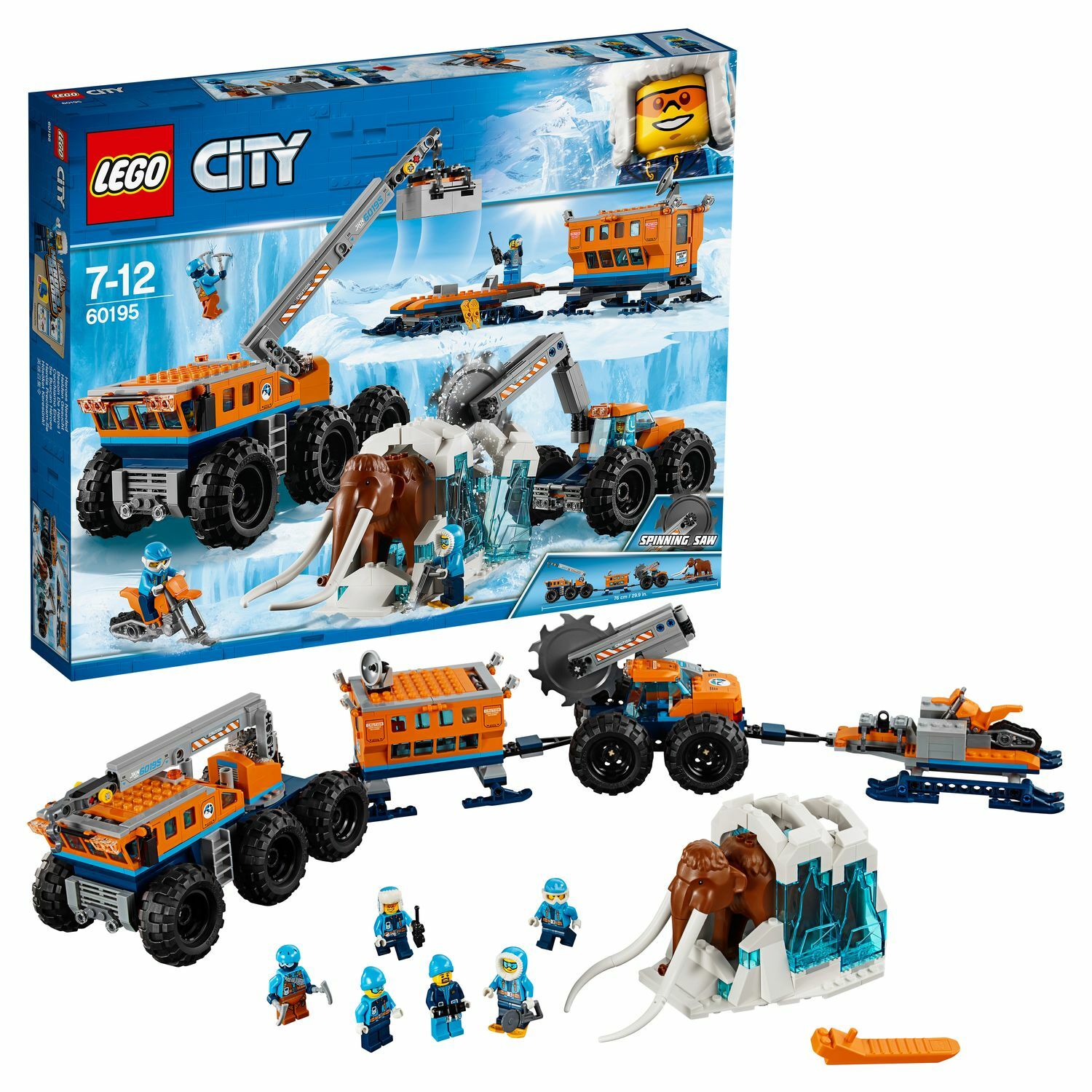 Конструктор LEGO City Arctic Expedition Передвижная арктическая база 60195 - фото 1