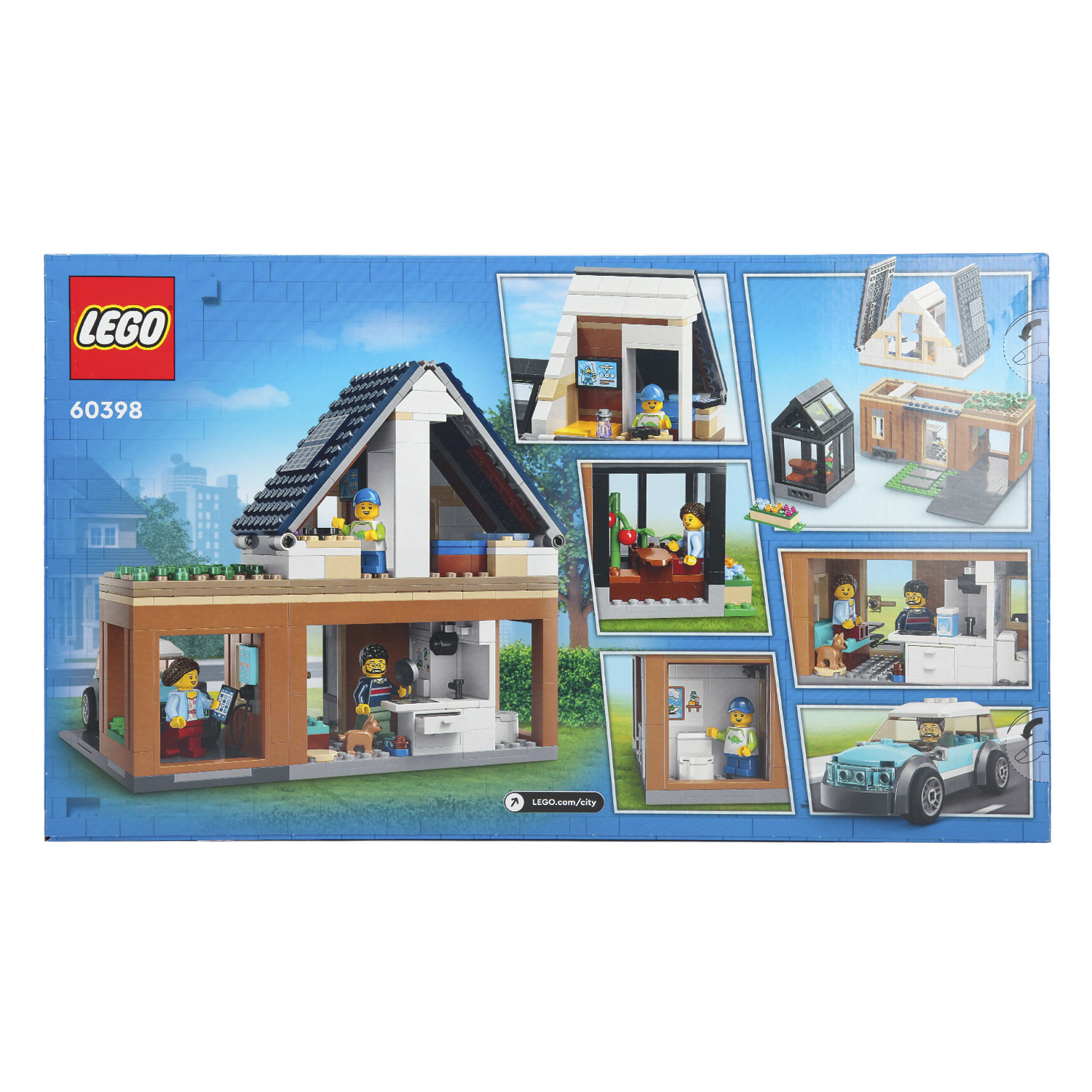 Конструктор LEGO City Family House and Electric Car 60398 купить по цене  6199 ₽ в интернет-магазине Детский мир