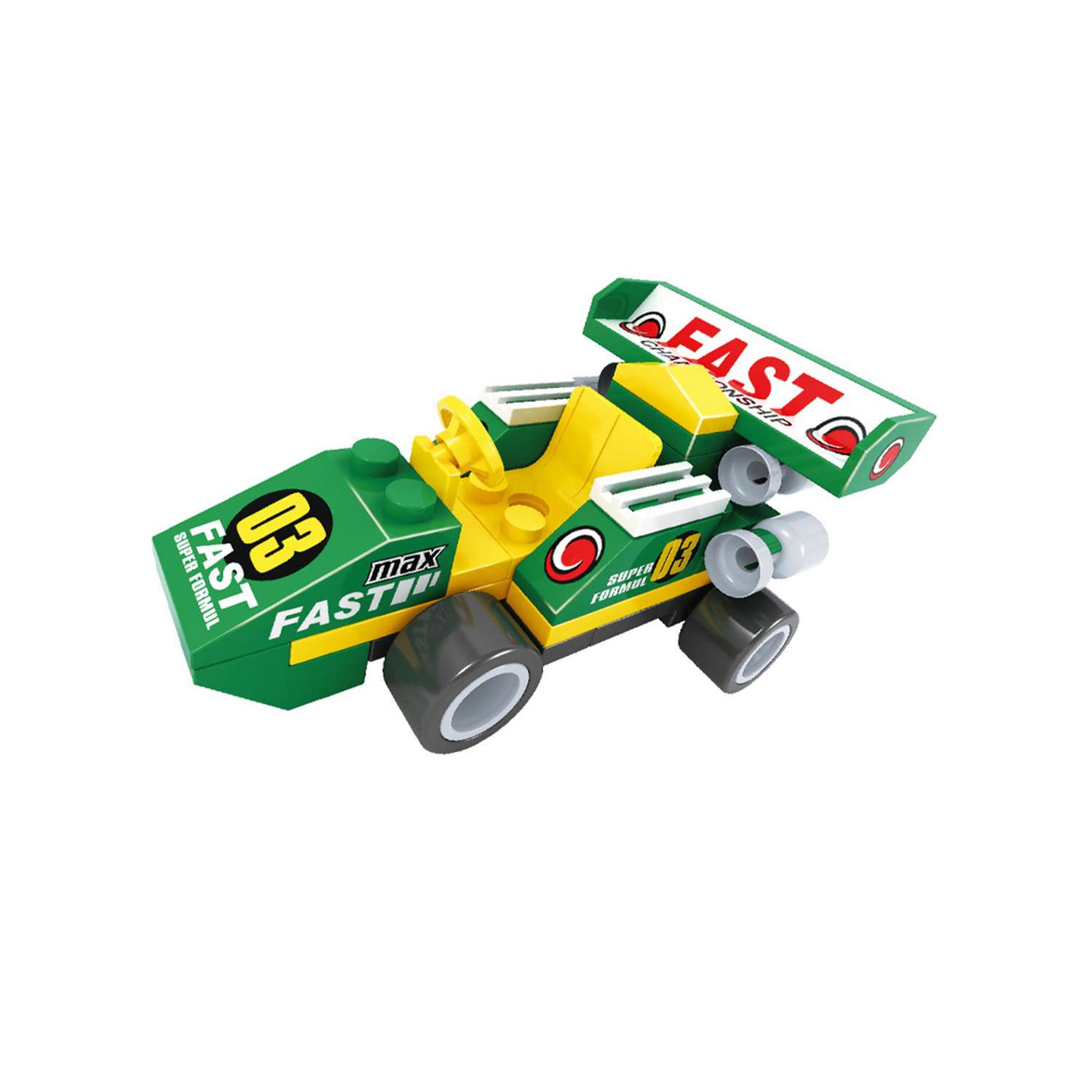 Конструктор AUSINI Формула чемпионов: Карт №03 зелёный 55 деталей - фото 1