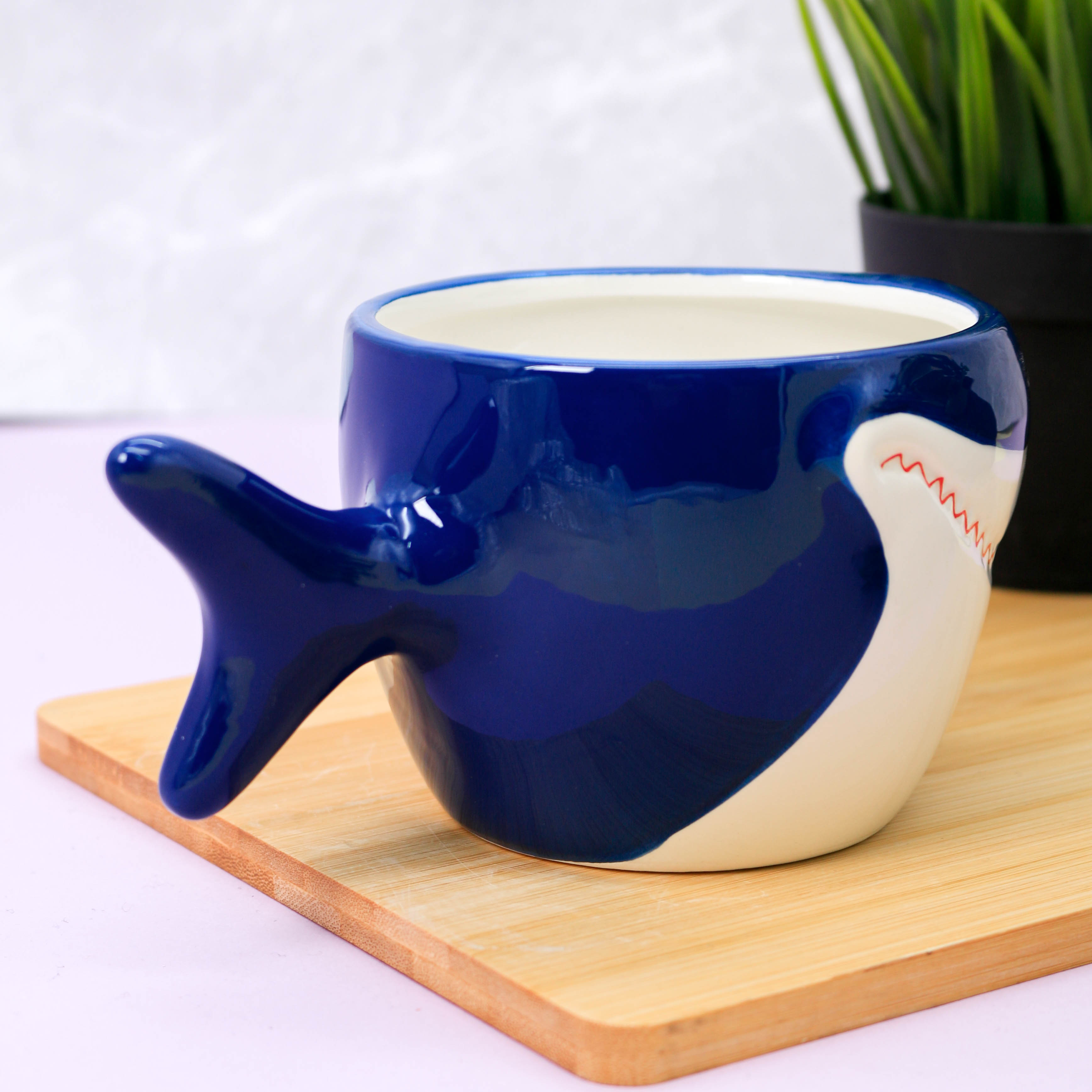 Кружка керамическая iLikeGift Whale blue - фото 4