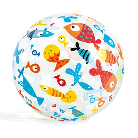 Мяч пляжный Intex Яркий 51 см Рыбки