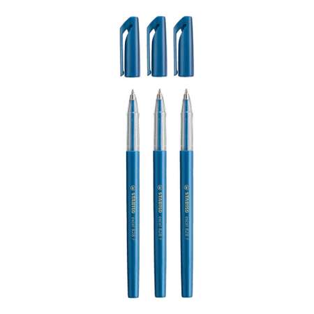 Ручка шариковая STABILO excel 828 3 штуки 0.38мм синие масляные чернила 828/41-3B