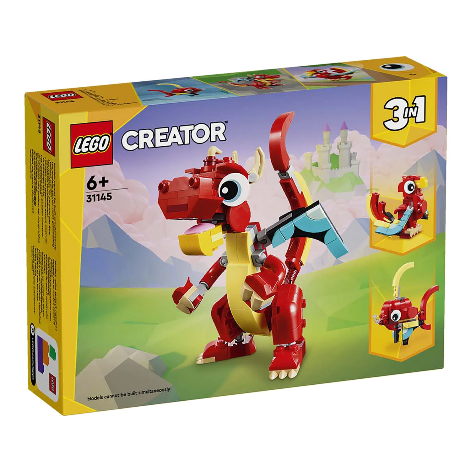 Конструктор детский LEGO Creator 3-in-1 Красный дракон 31145 - фото 7