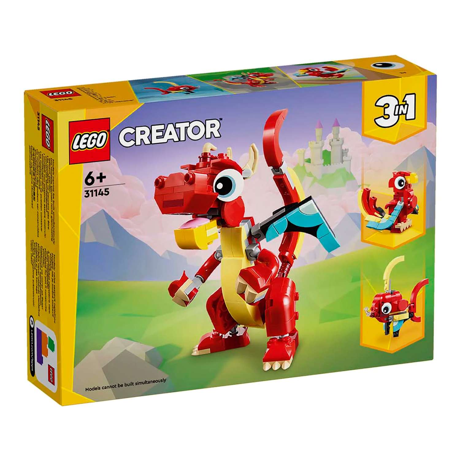 Конструктор детский LEGO Creator 3-in-1 Красный дракон 31145 - фото 7