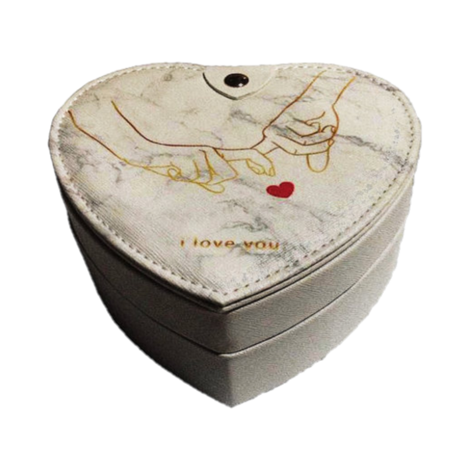Шкатулка Uniglodis для ювелирных изделий Двухъярусная Сердце 14х14х9 см - фото 1