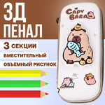 Пенал школьный CANBI с 3д эффектом