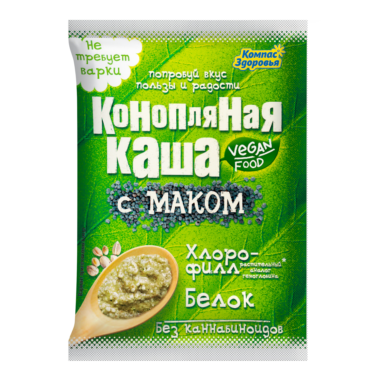 Каша Компас Здоровья конопляная с маком 30г - фото 1