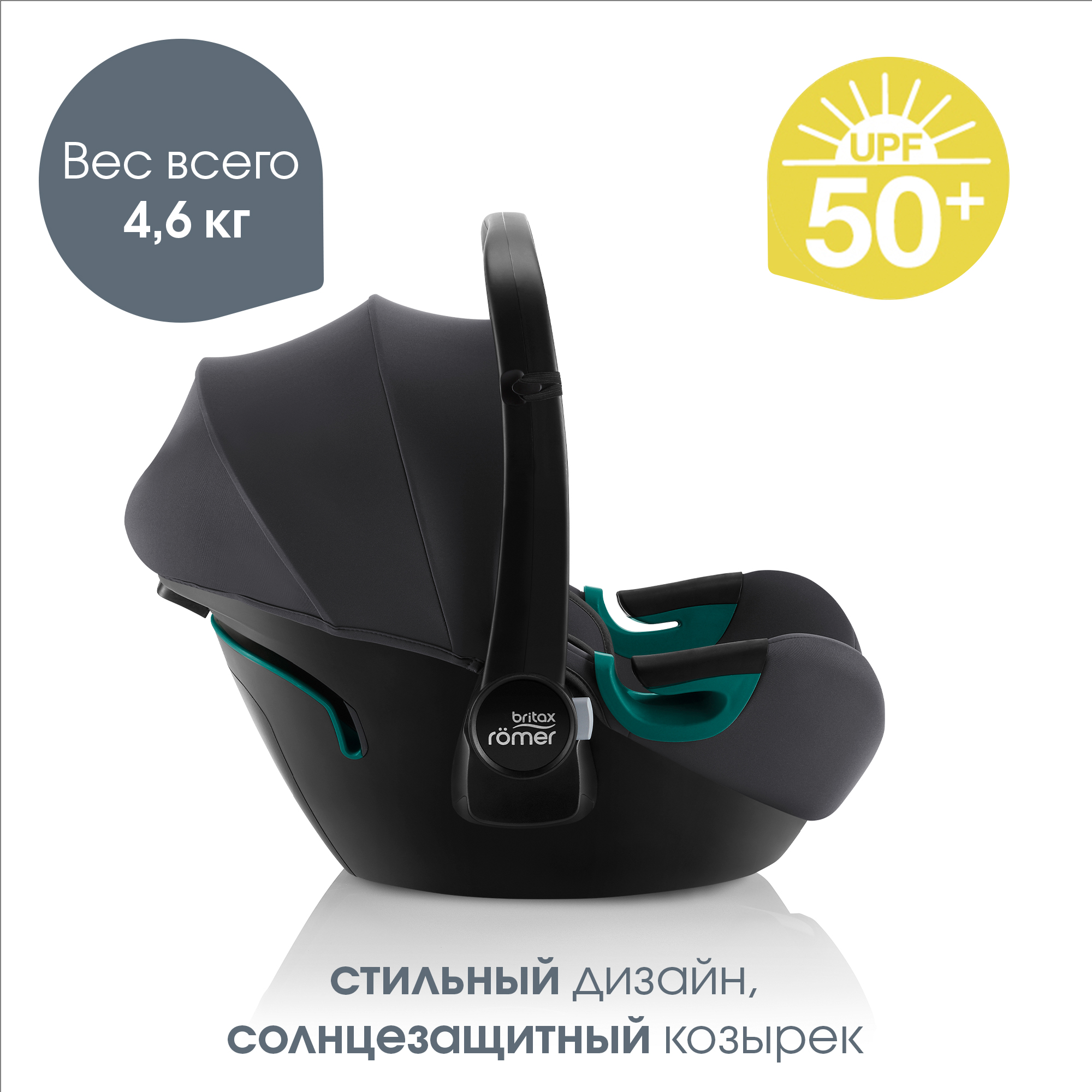 Автокресло Britax Roemer Baby-Safe Midnight Grey 0 (0 -13 кг) - фото 5