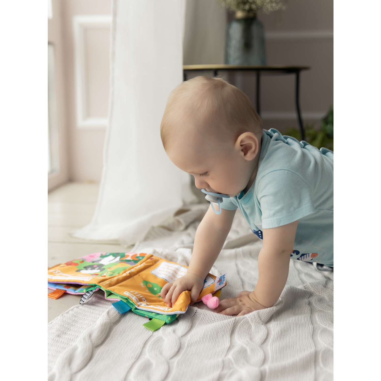 Мягкая книжка шуршалка FergoKids Ферма развивающие игрушки для новорожденных малышей девочек и мальчиков от 0 - фото 11