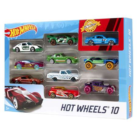 Машинки Hot Wheels Набор из 10 шт серия Basic