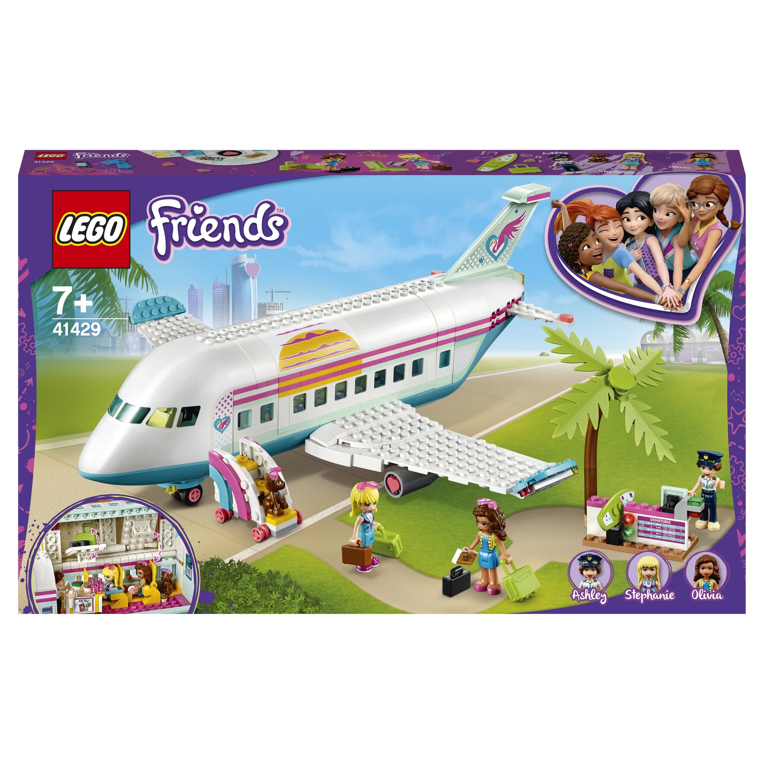 Конструктор LEGO Friends Самолёт в Хартлейк Сити 41429 купить по цене 3499  ₽ в интернет-магазине Детский мир