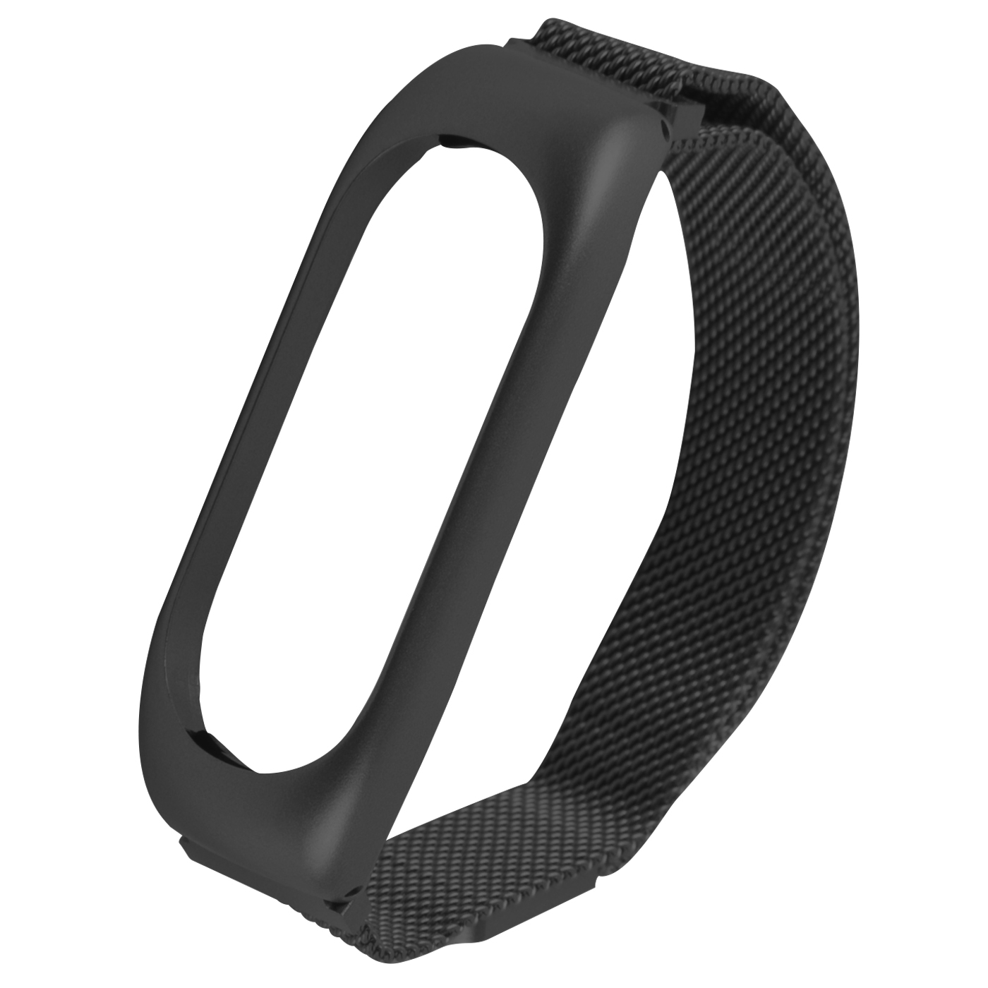 Ремешок RedLine металл с магнитом Xiaomi Mi Band 5-Mi Smart Band 6 черный - фото 1