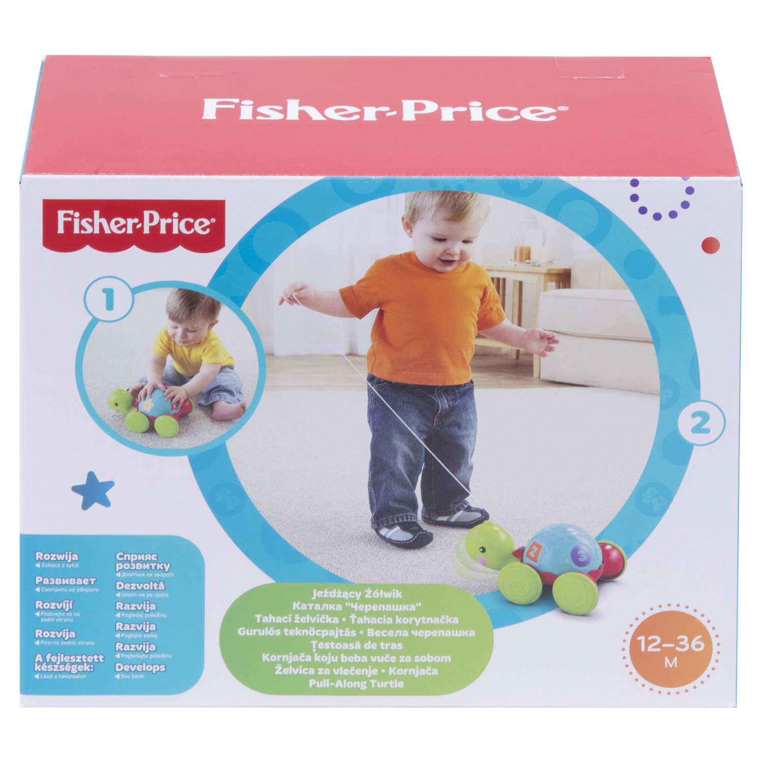 Каталка Fisher Price Обучающая черепаха - фото 2