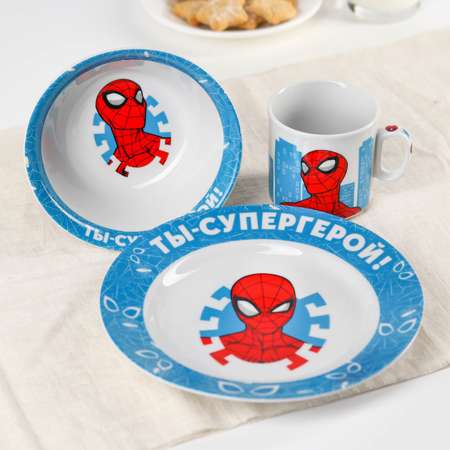 Набор посуды MARVEL «Ты - супергерой» 3 предмета