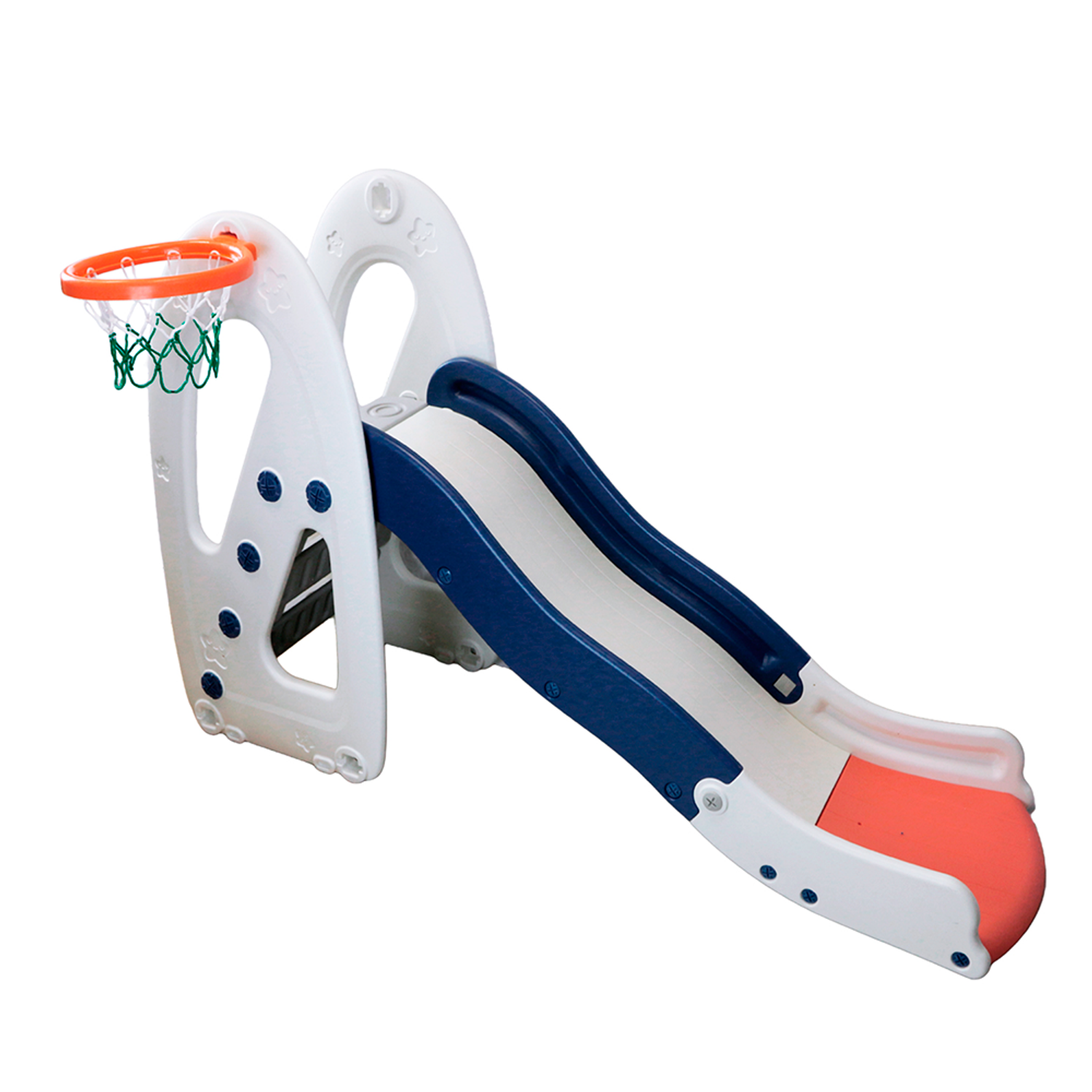 Пластиковая горка Kampfer с баскетбольным кольцом Fast Wave - фото 1