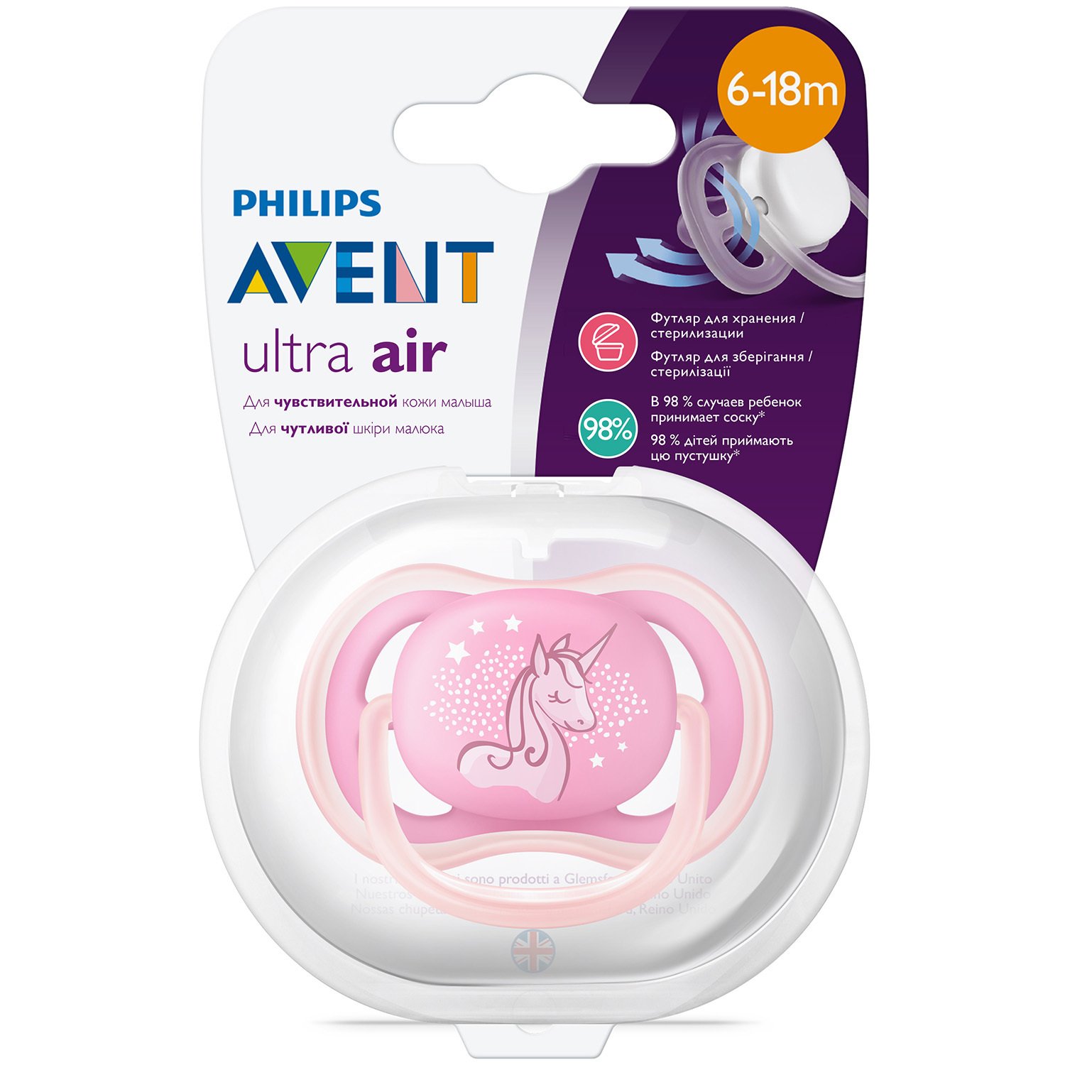 Пустышка Philips Avent Ultra Air с 6месяцев SCF546/12 - фото 10