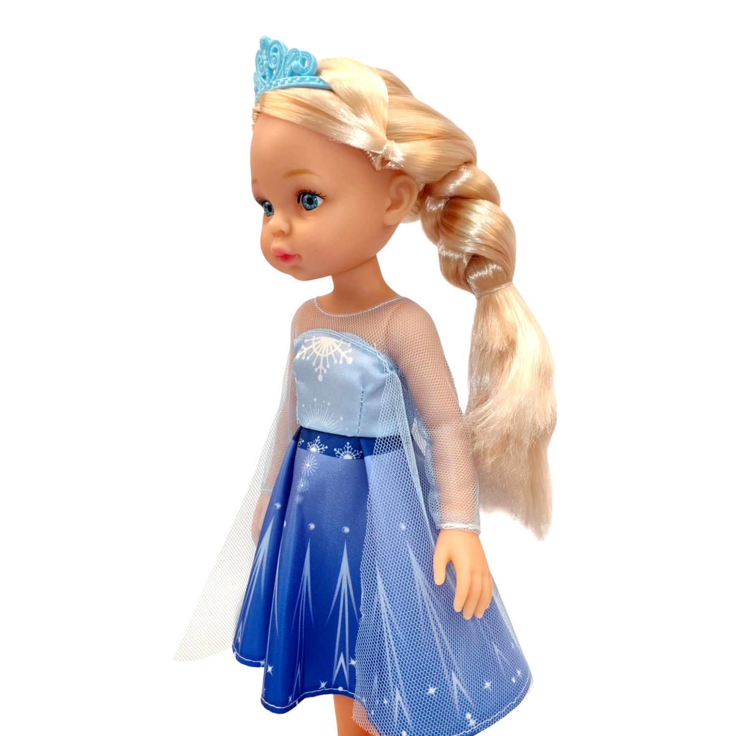Кукла Эльза SHARKTOYS в платье с короной высота 32 см коллекция холодное сердце 22200012 - фото 4