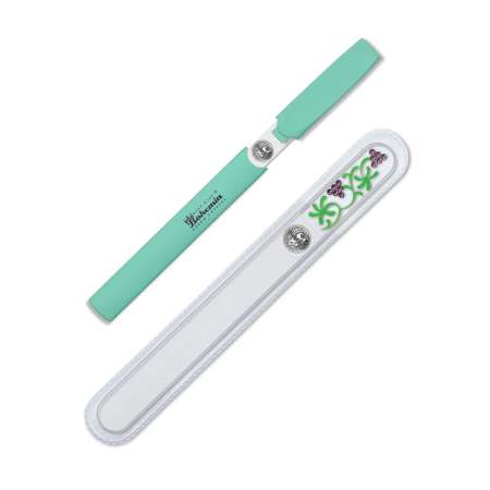 Пилки для ногтей BOHEMIA Czech Glass Nail Files набор 2шт светло-зеленый